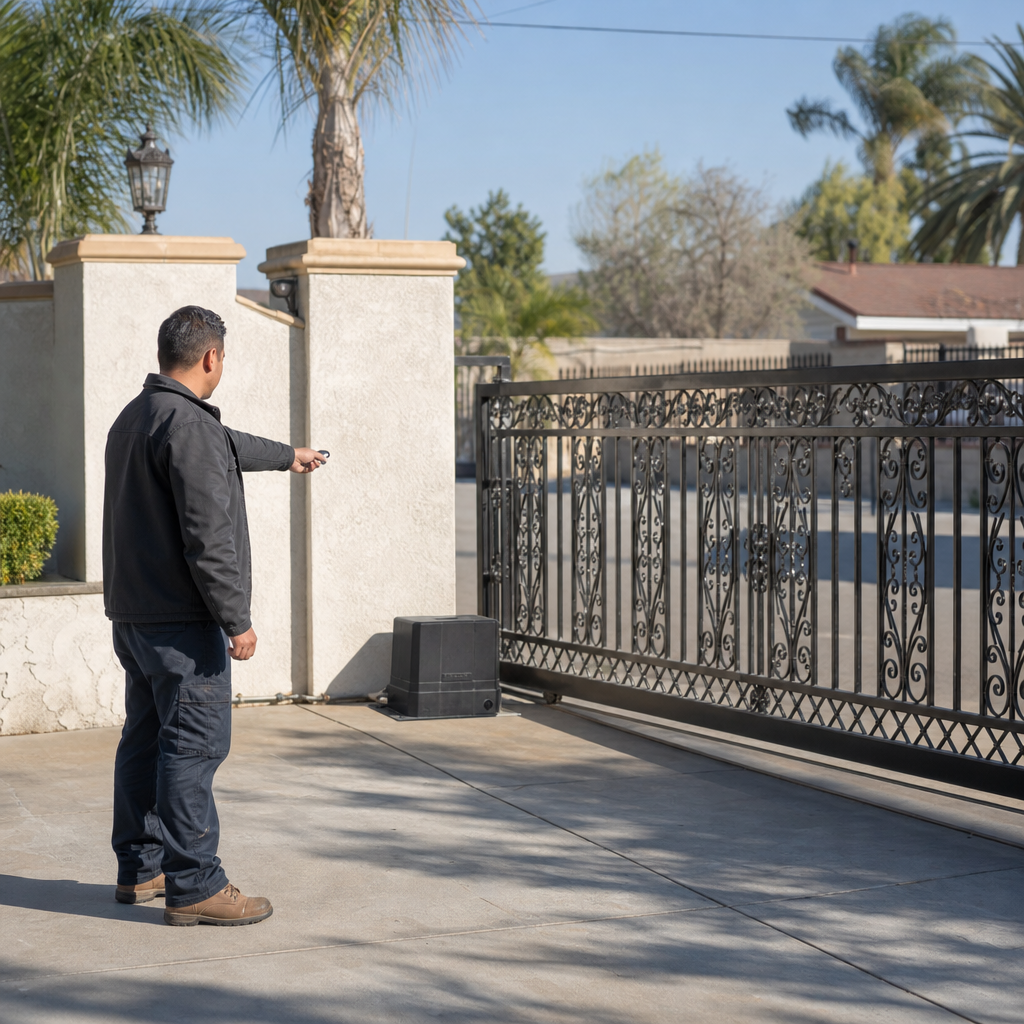 Illustration for automatic gate opener troubleshooting