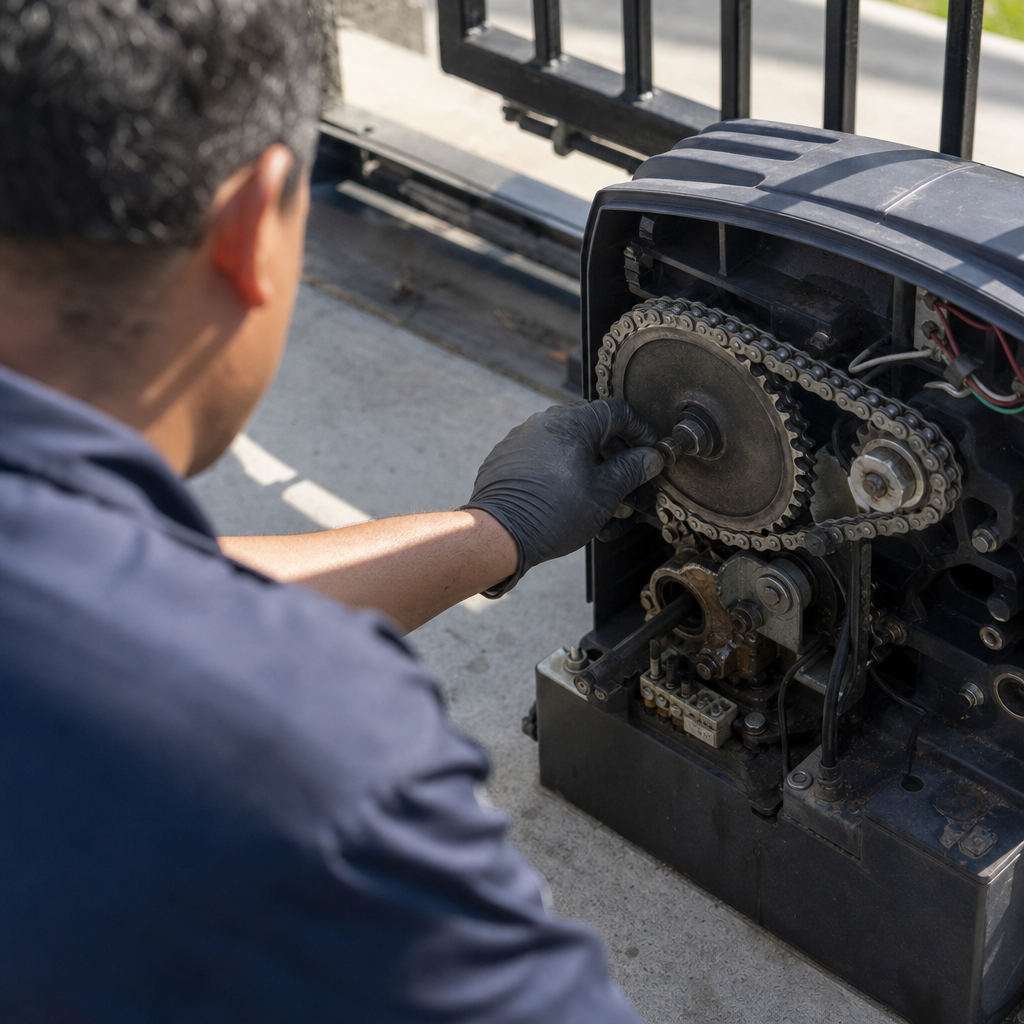 Illustration for gate motor repair