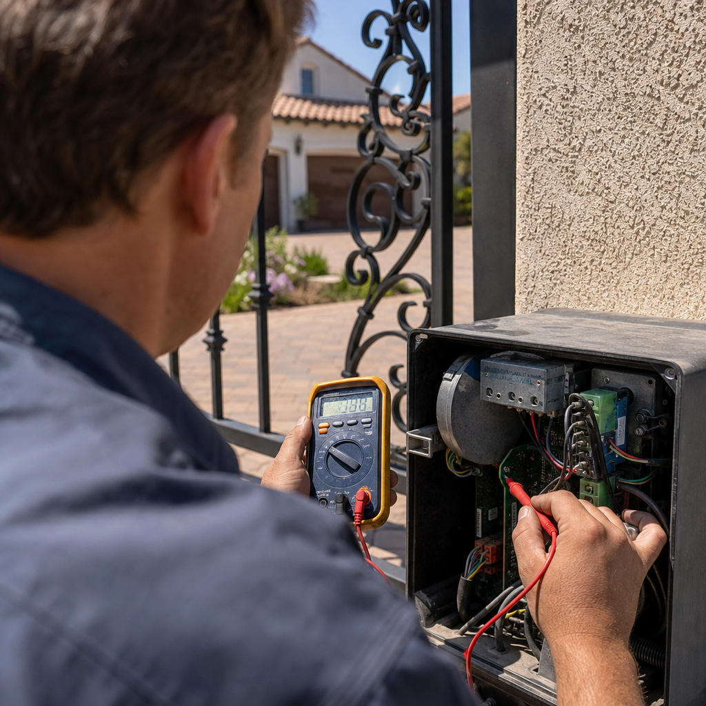 Illustration for driveway gate motor repair cost