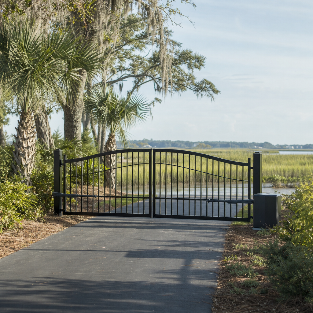 Illustration for gate installation in Wilmington Island