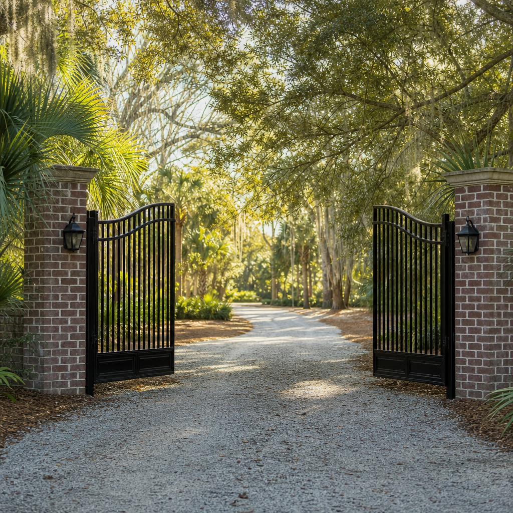 Illustration for gate installation in Hilton Head