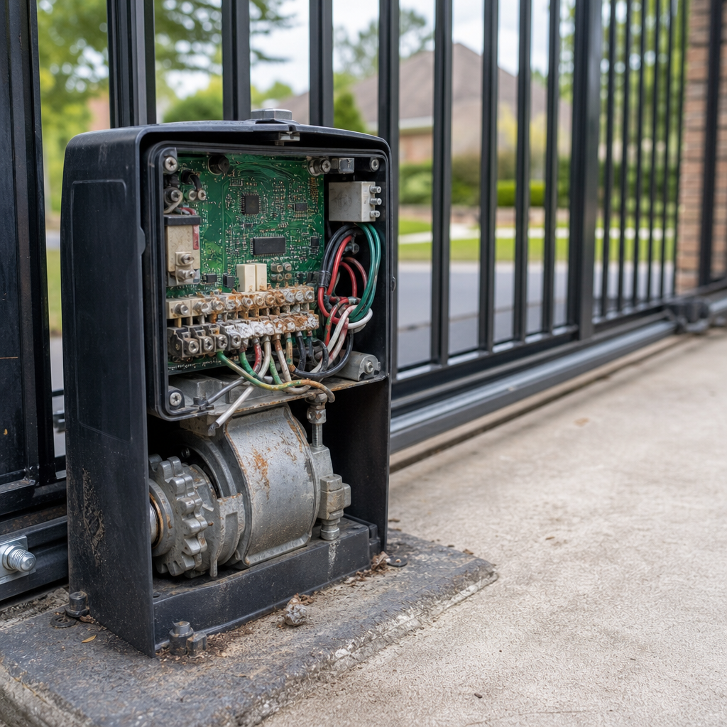 Illustration for gate repair in Candler-McAfee