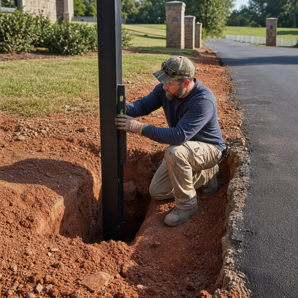 Illustration for gate installation in Centerville