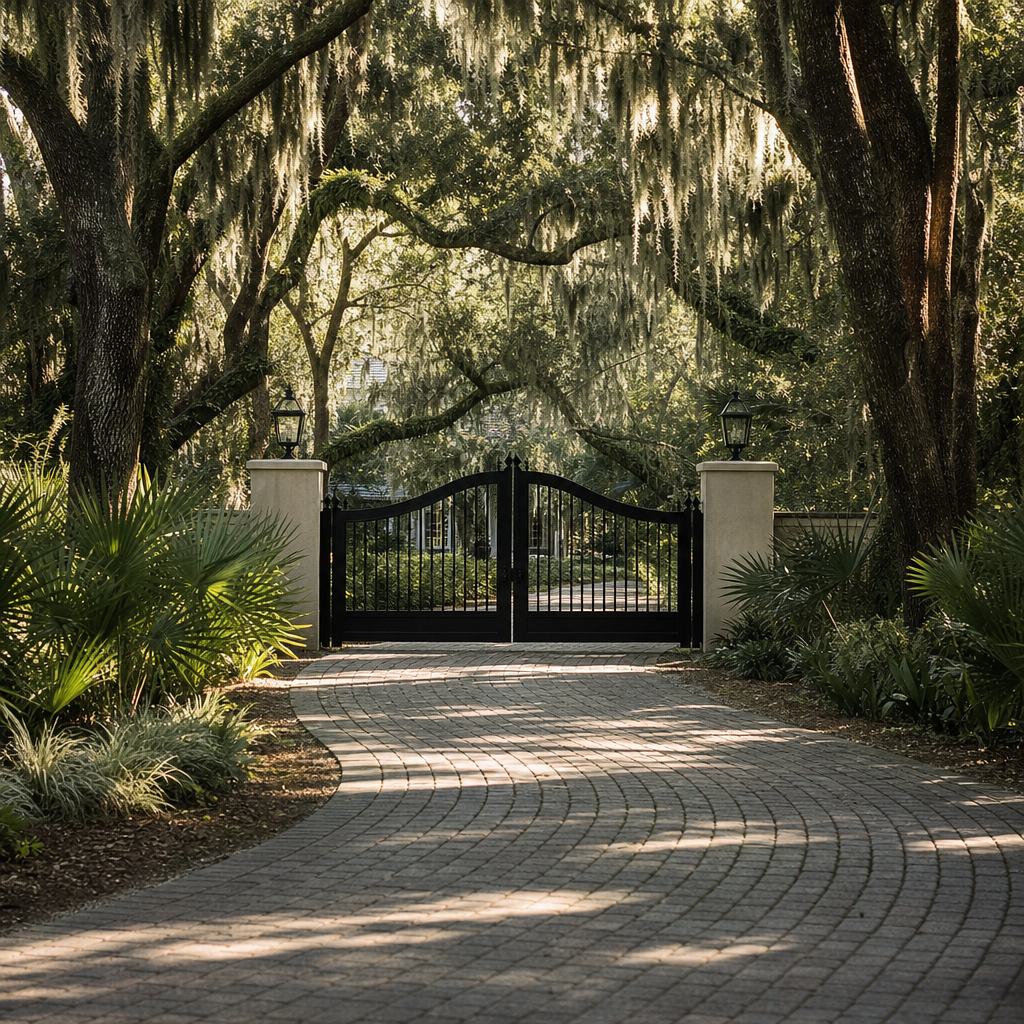 Illustration for gate installation in Skidaway Island
