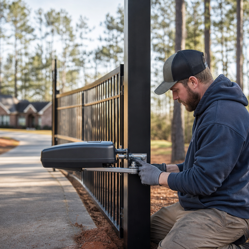 Illustration for gate installation in Opelika