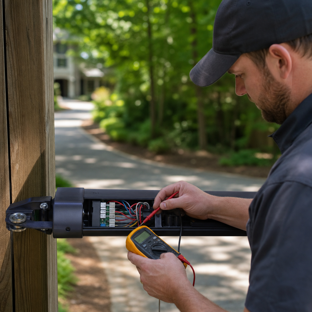Illustration for gate repair in Braselton