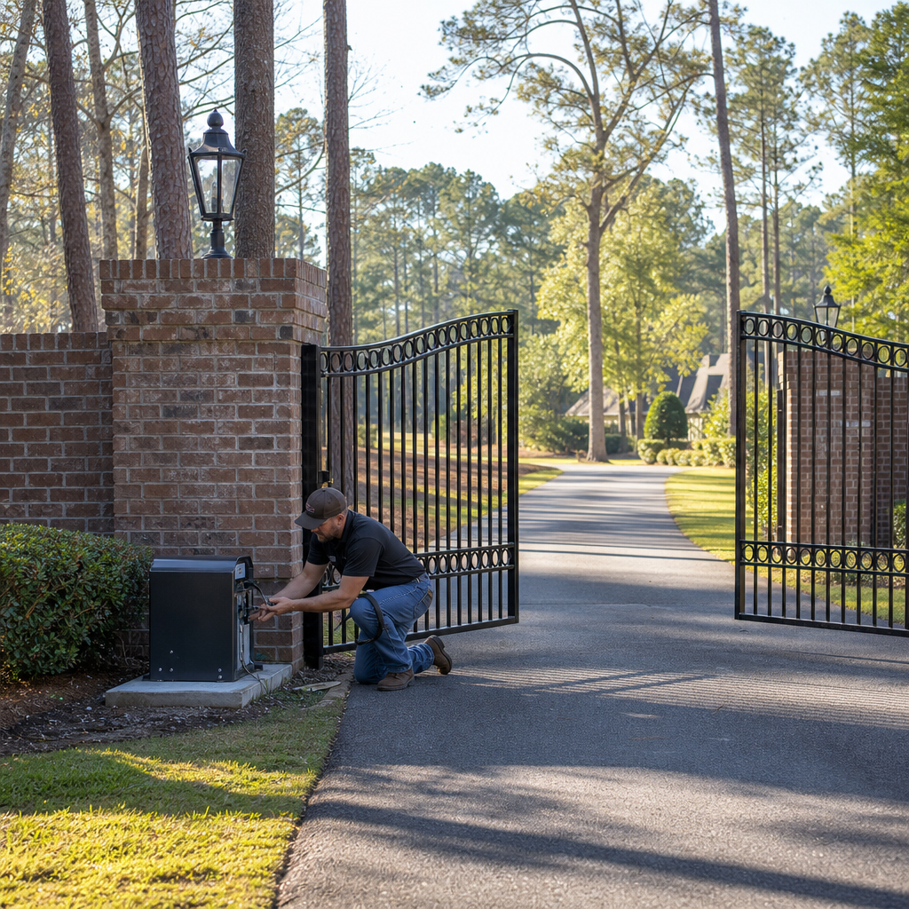 Illustration for gate motor repair in Augusta