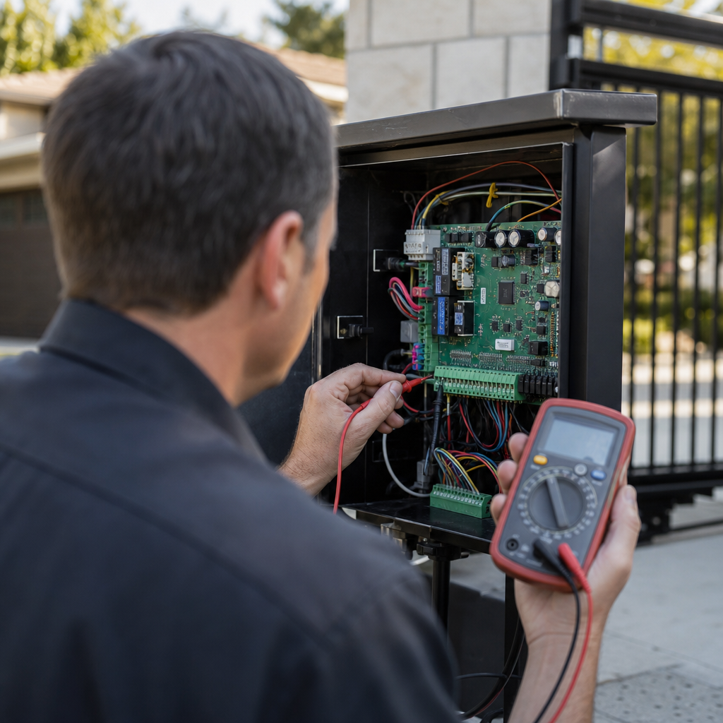 Illustration for gate repair in College Park
