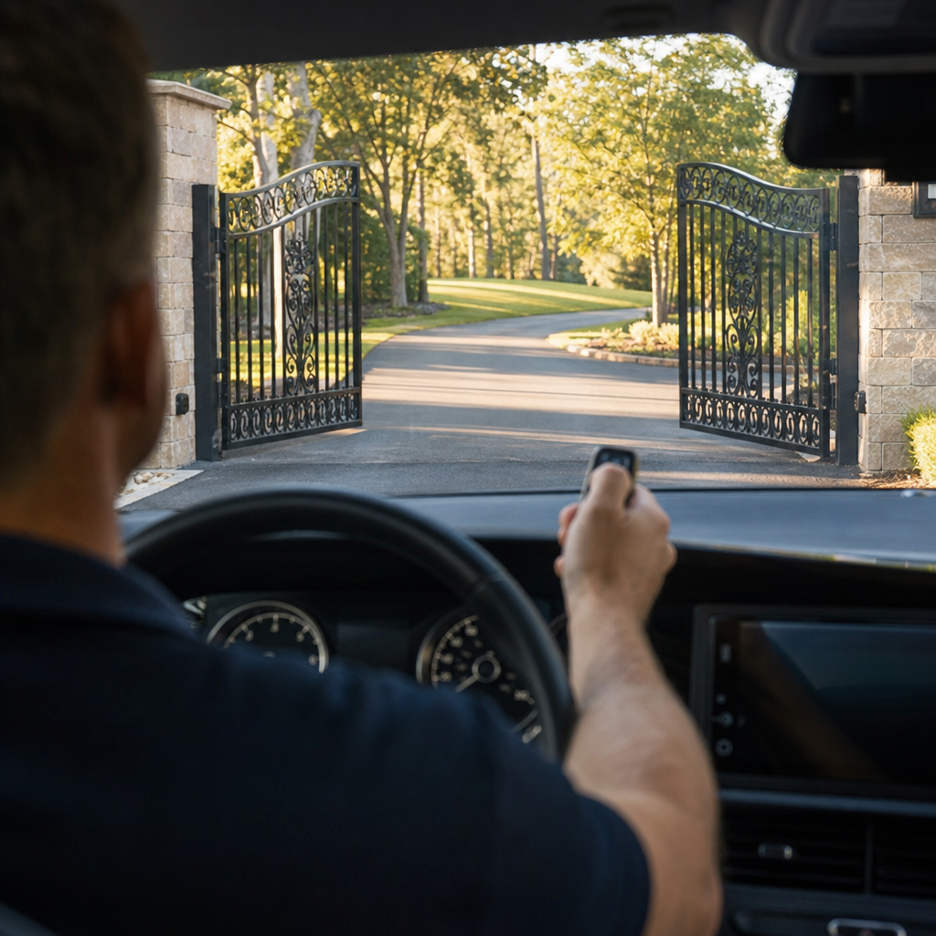 Illustration for automatic gate repair in Highland Village