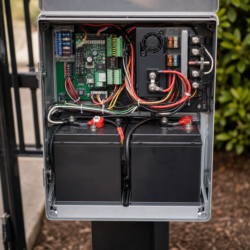 Illustration for automatic gate repair in Krum