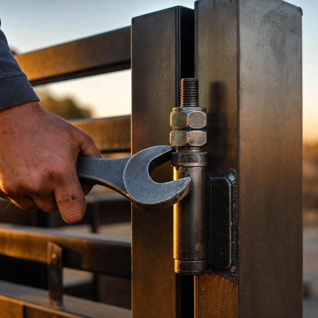 Illustration for gate repair in Krum