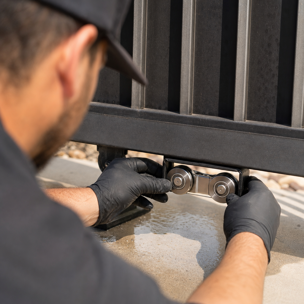 Illustration for gate wheel repair in Copper Canyon