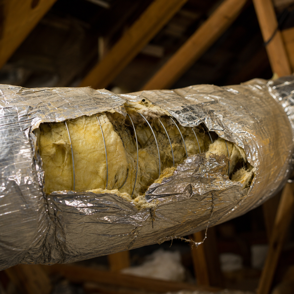Illustration for duct repair and sealing in Gold River