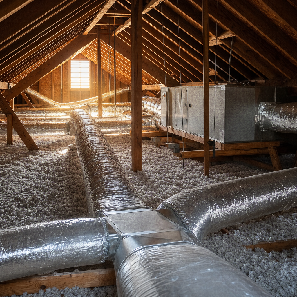 Illustration for duct repair and sealing in Dixon