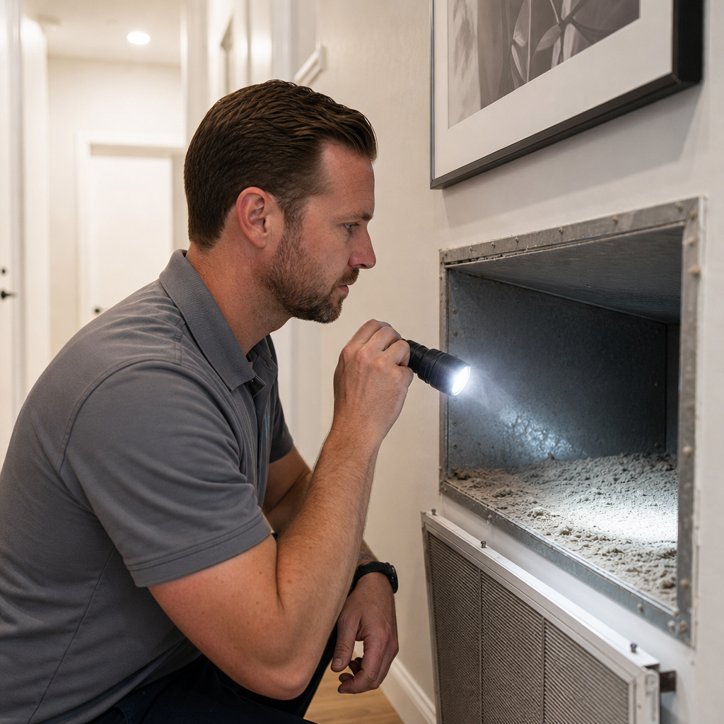 Illustration for air duct cleaning in Laguna