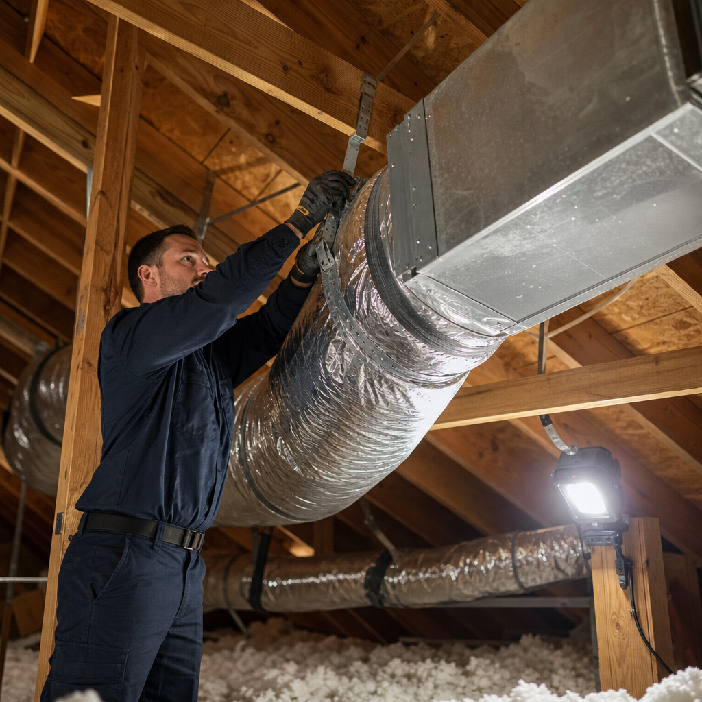 Illustration for duct repair and sealing in Folsom