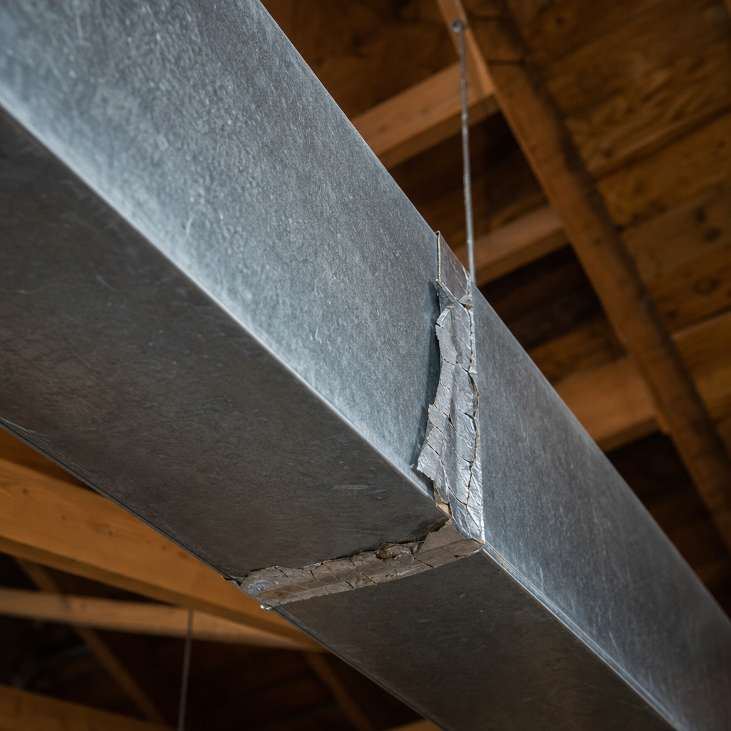 Illustration for duct repair and sealing in Lincoln
