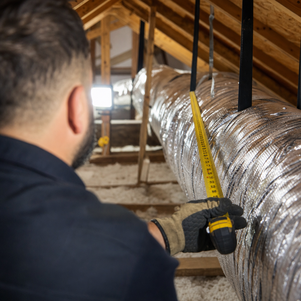 Illustration for duct repair and sealing in Foothill Farms