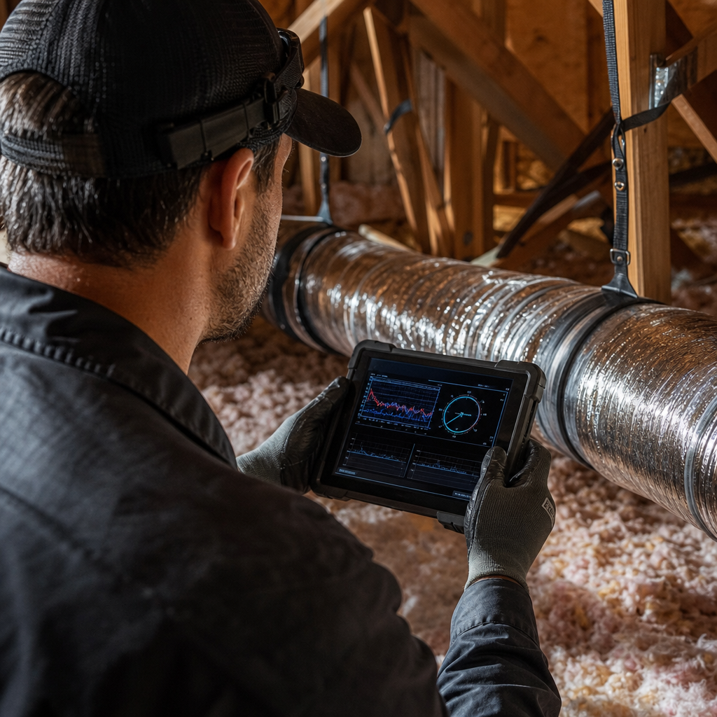 Illustration for duct repair and sealing in Laguna