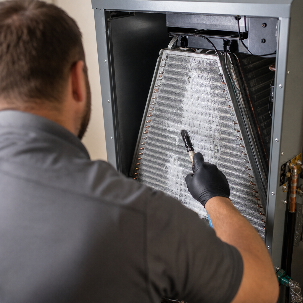 Illustration for hvac coil cleaning in Carmichael
