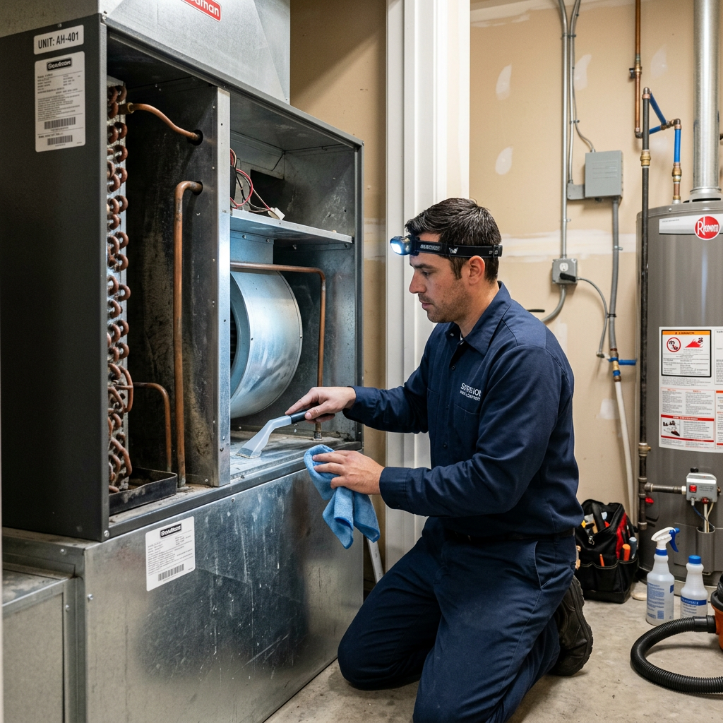 Illustration for air duct cleaning in Carmichael