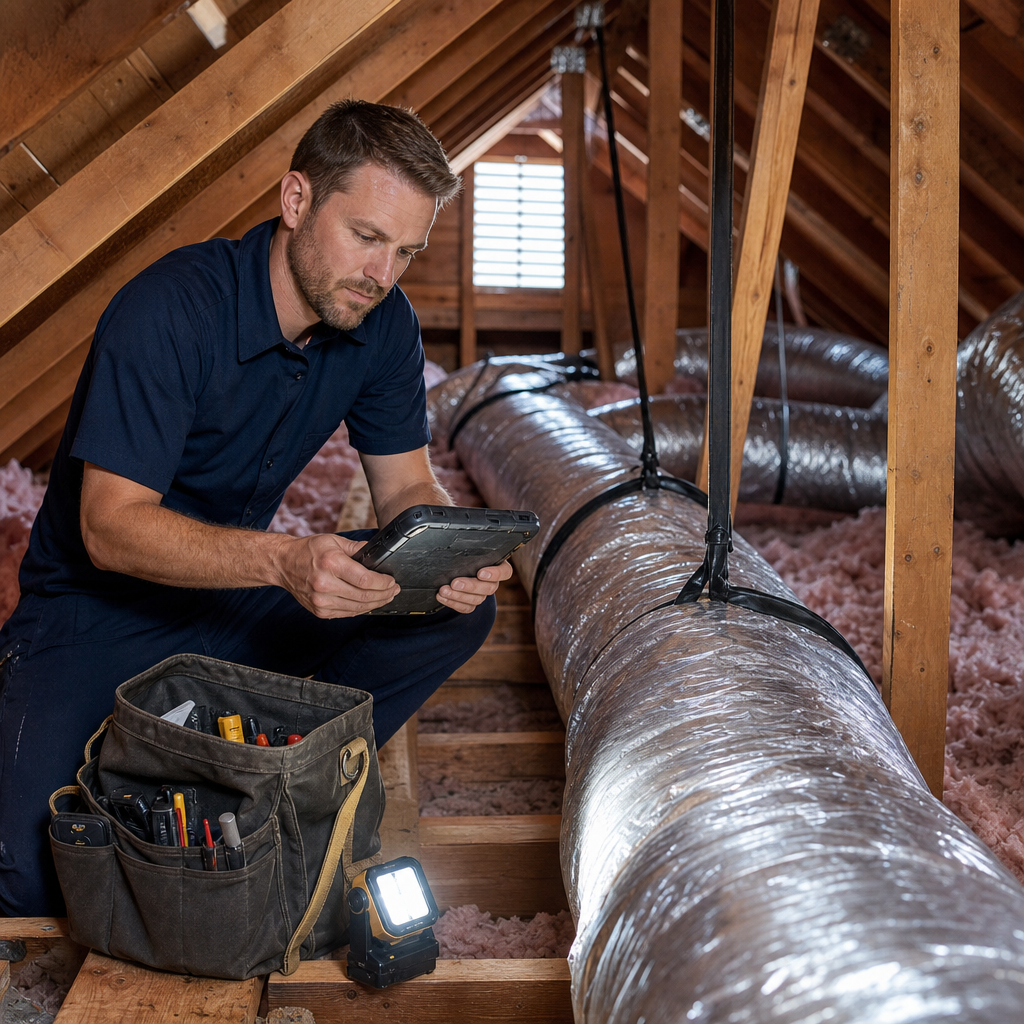 Illustration for duct repair and sealing in Citrus Heights