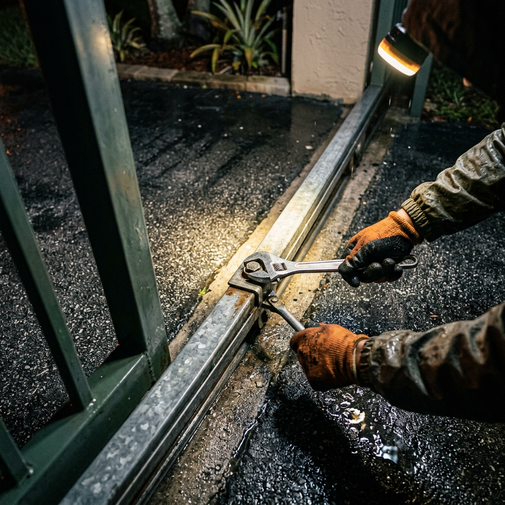 Illustration for gate repair in Hollywood