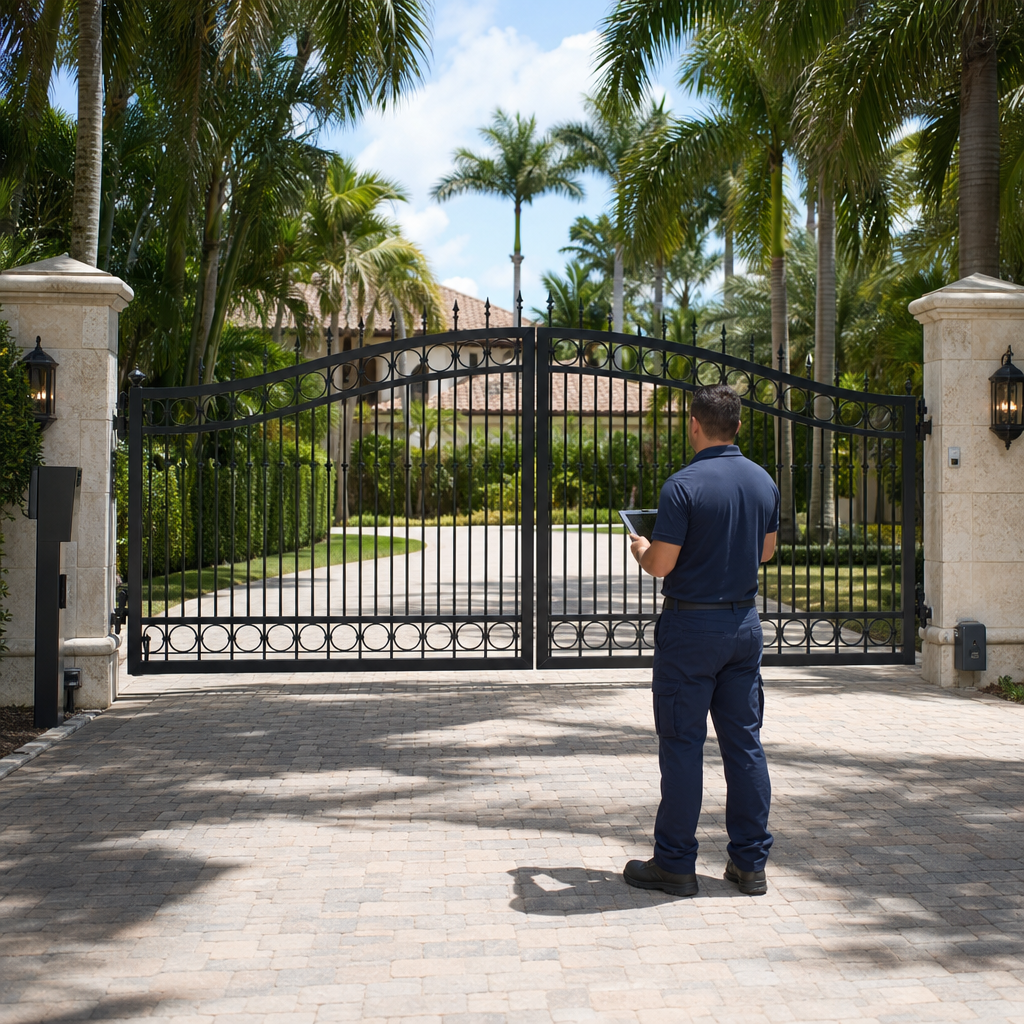 Illustration for gate repair in Palmetto Bay