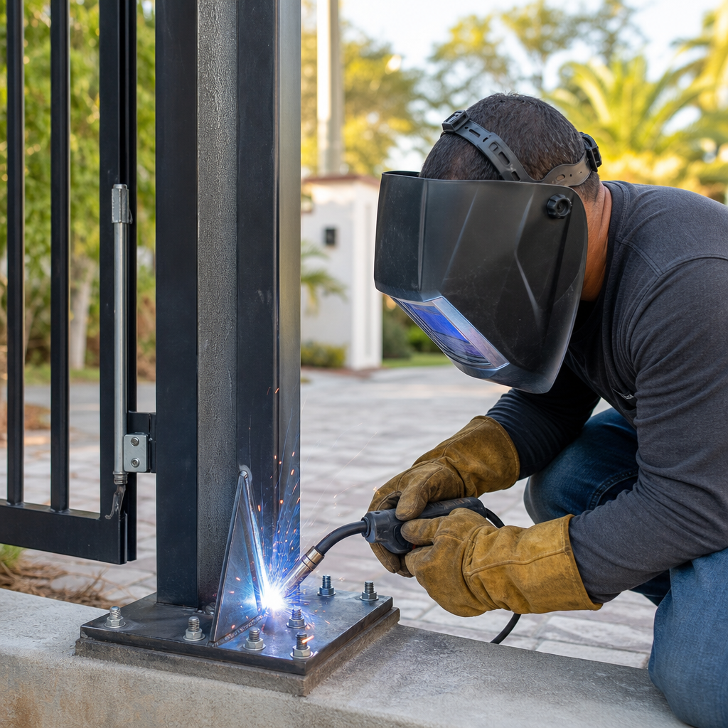 Illustration for gate installation in Miramar