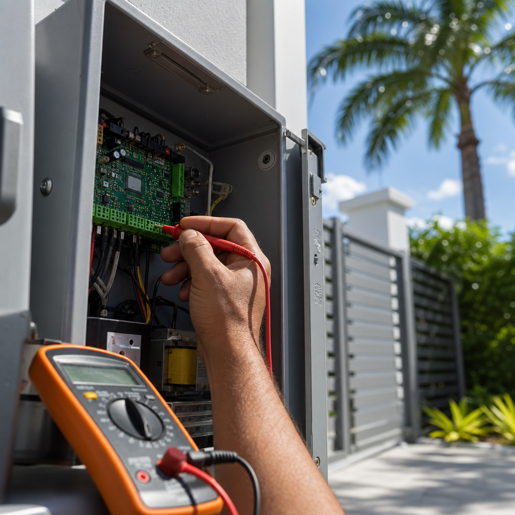 Illustration for gate repair in Aventura
