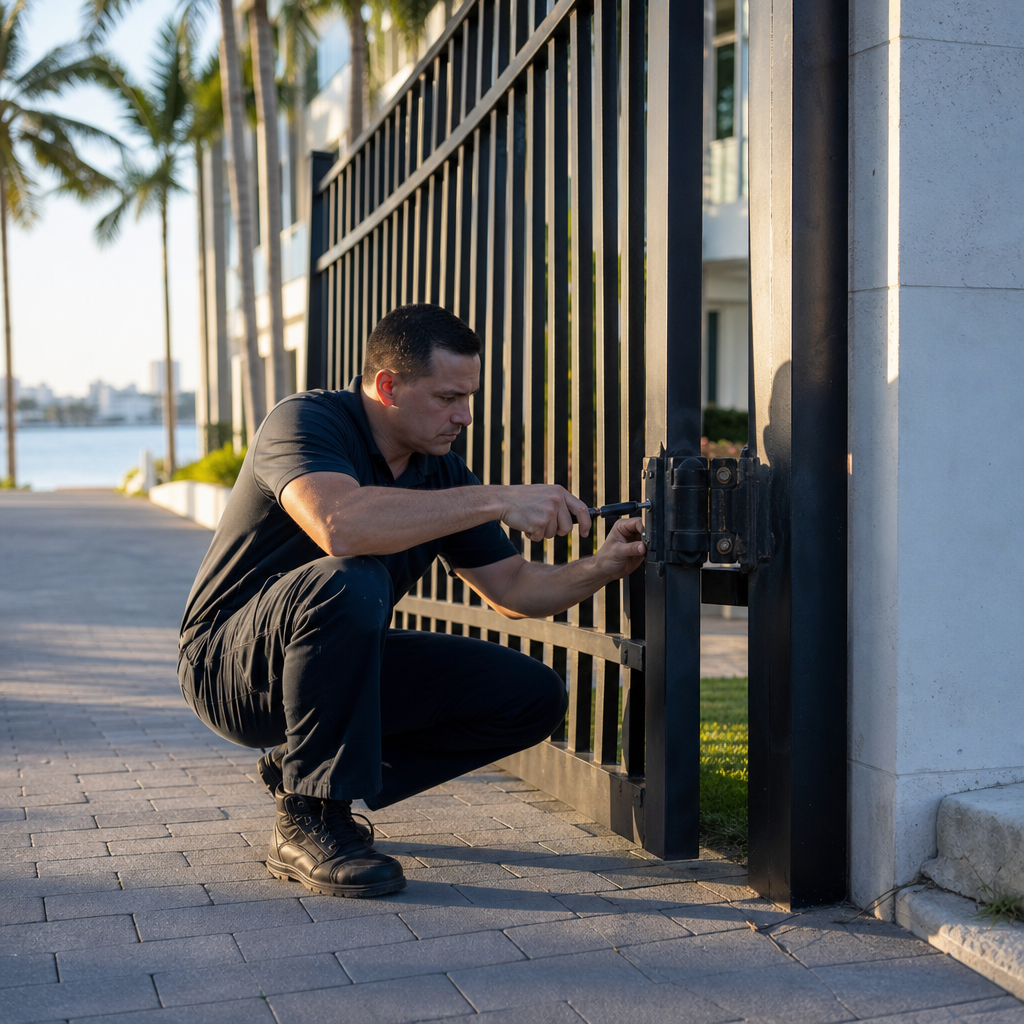 Illustration for gate repair in Fort Lauderdale