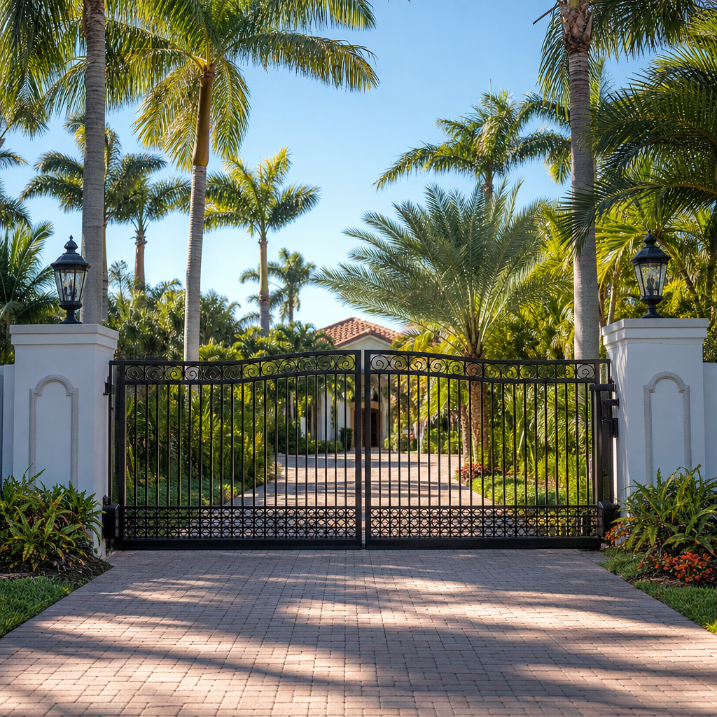 Illustration for gate repair in Miami Shores
