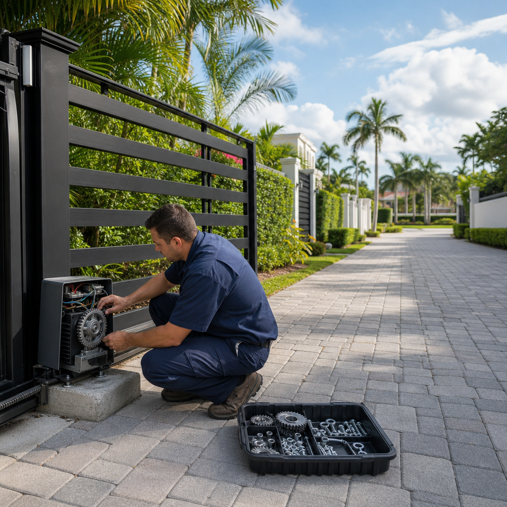 Illustration for gate repair in Ives Estates