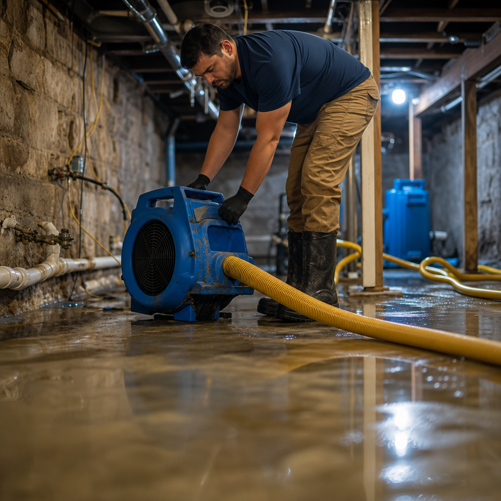 Illustration for emergency water damage restoration near me