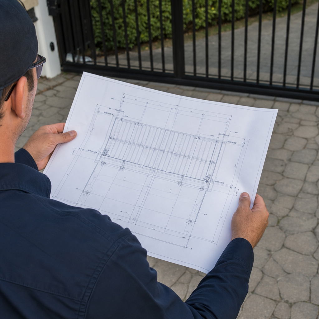 Illustration for gate repair in Maywood