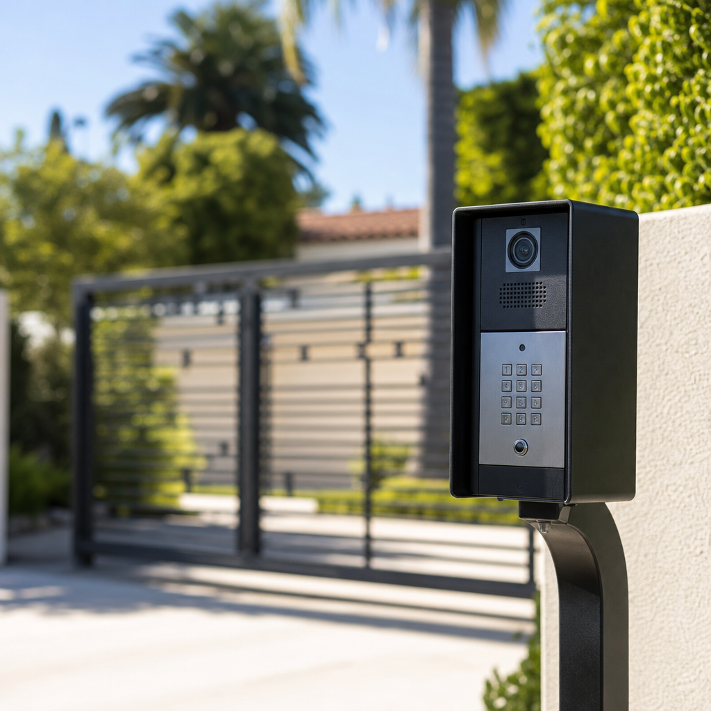 Illustration for gate access control systems