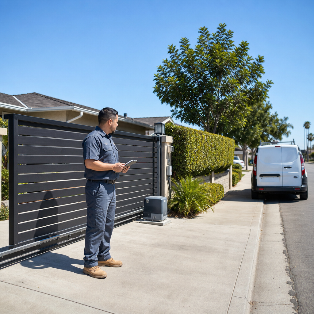 Illustration for electric gate repair in East Rancho Dominguez