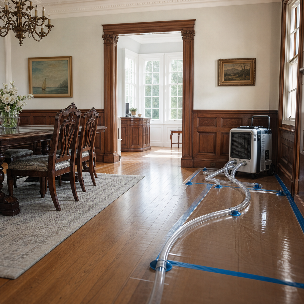 Illustration for water damage restoration in Pelham Manor
