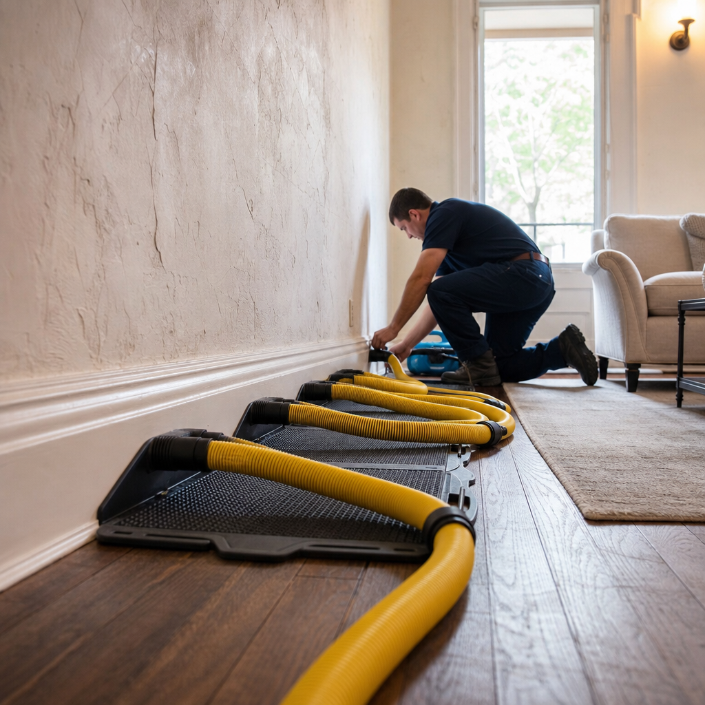 Illustration for water damage restoration in Bronxville