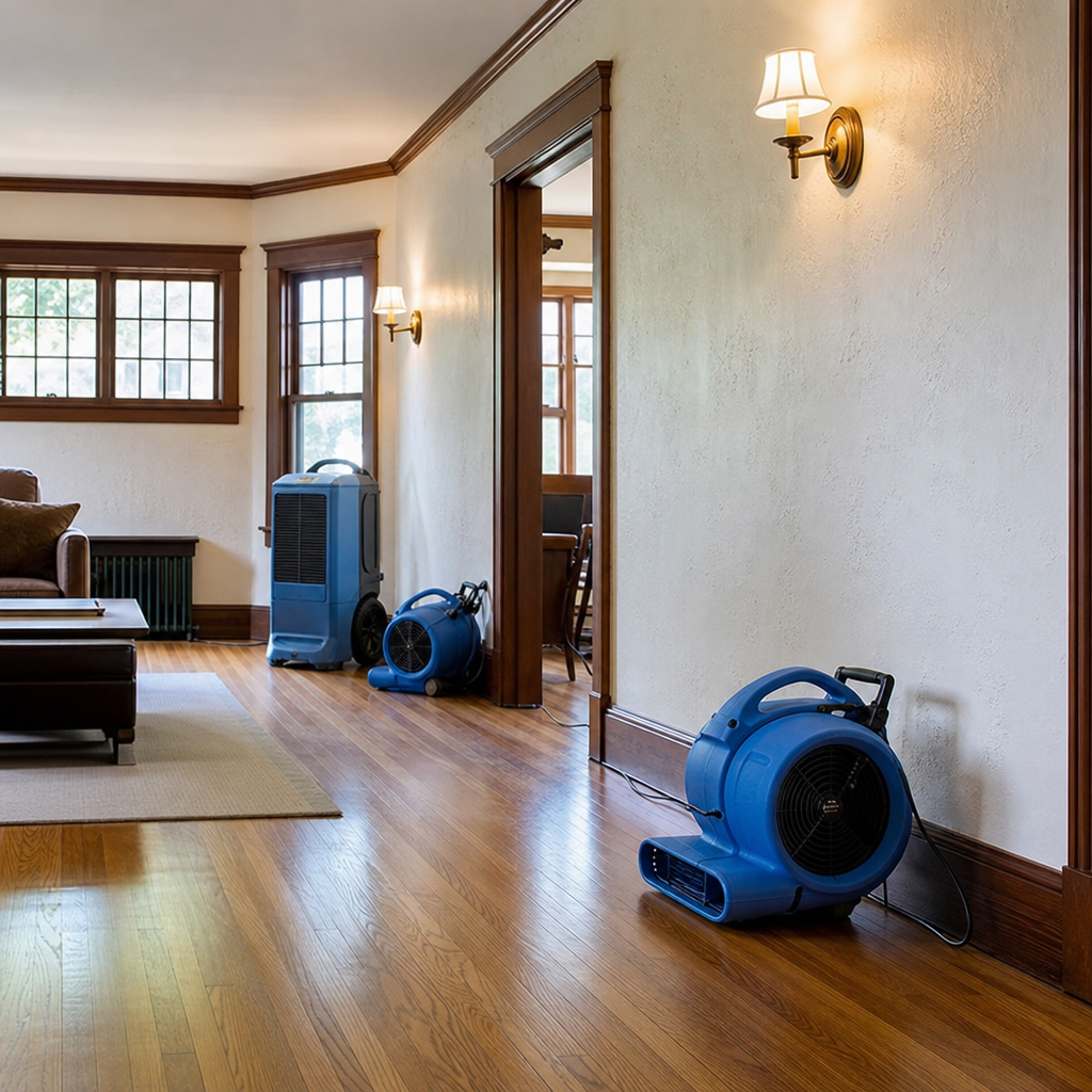 Illustration for water damage restoration in Tuckahoe
