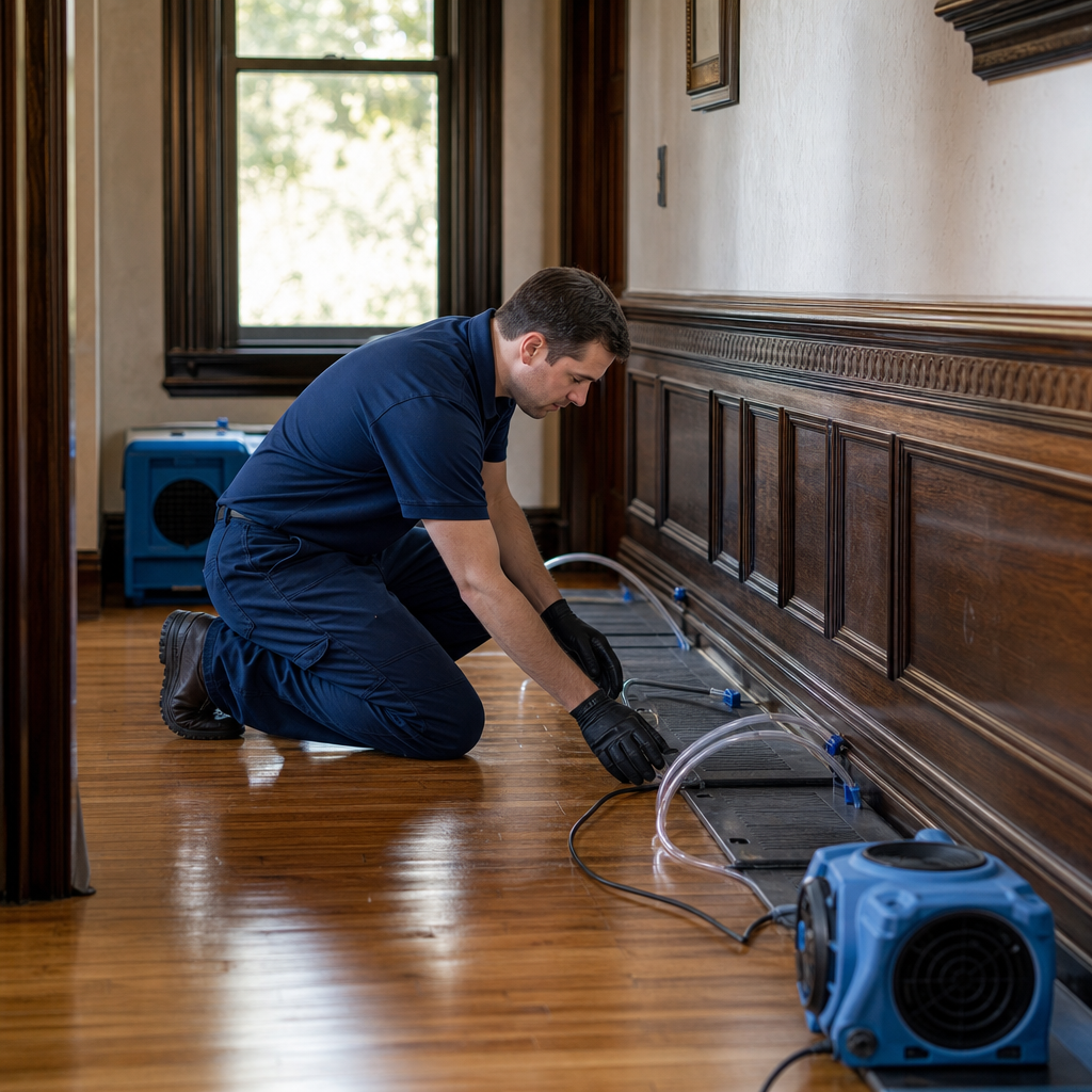 Illustration for water damage restoration in Yonkers