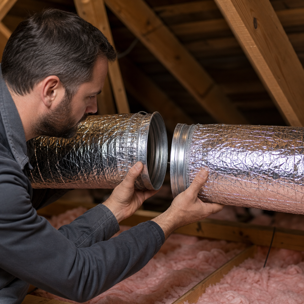 Illustration for air duct repair near me