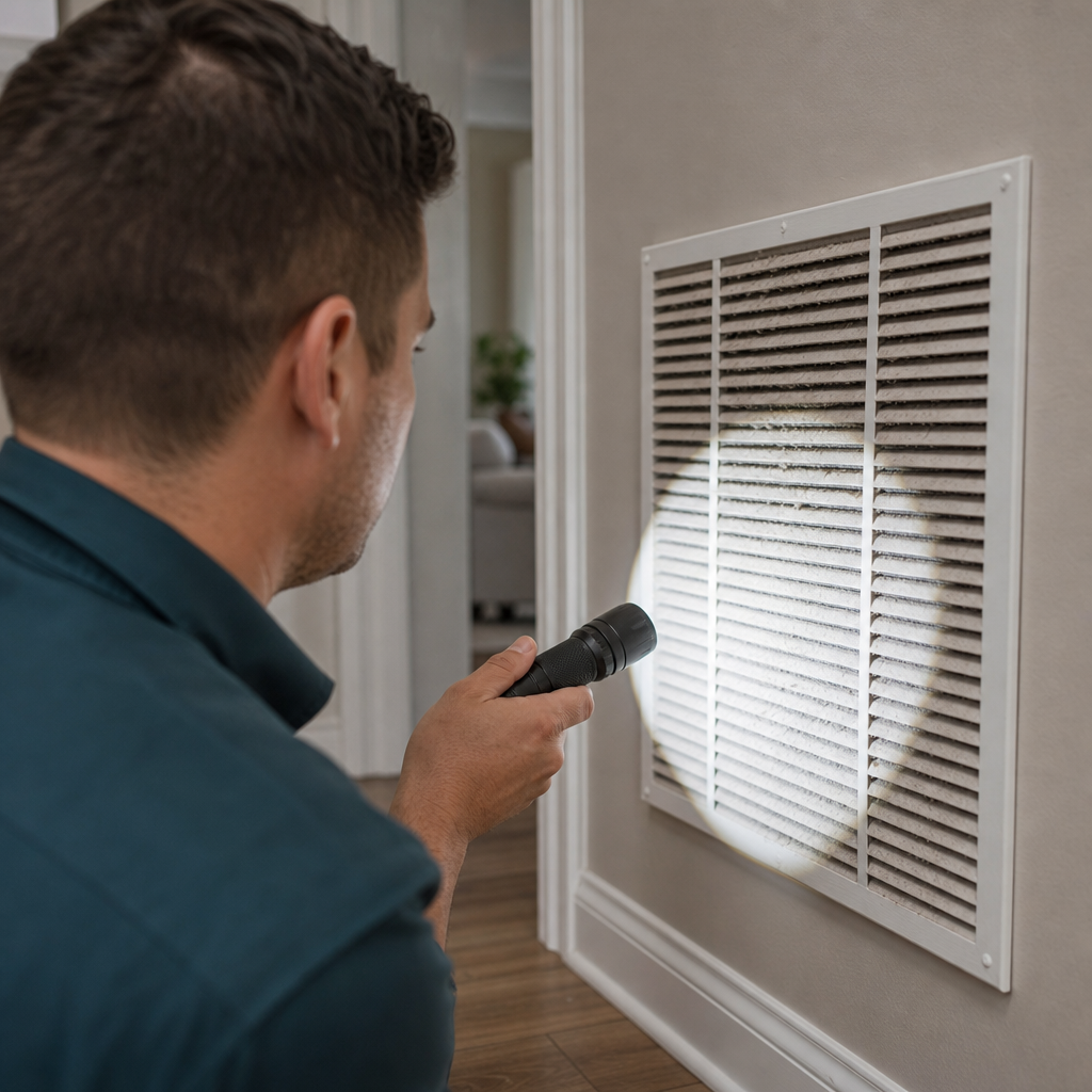 Illustration for air duct cleaning in Downey