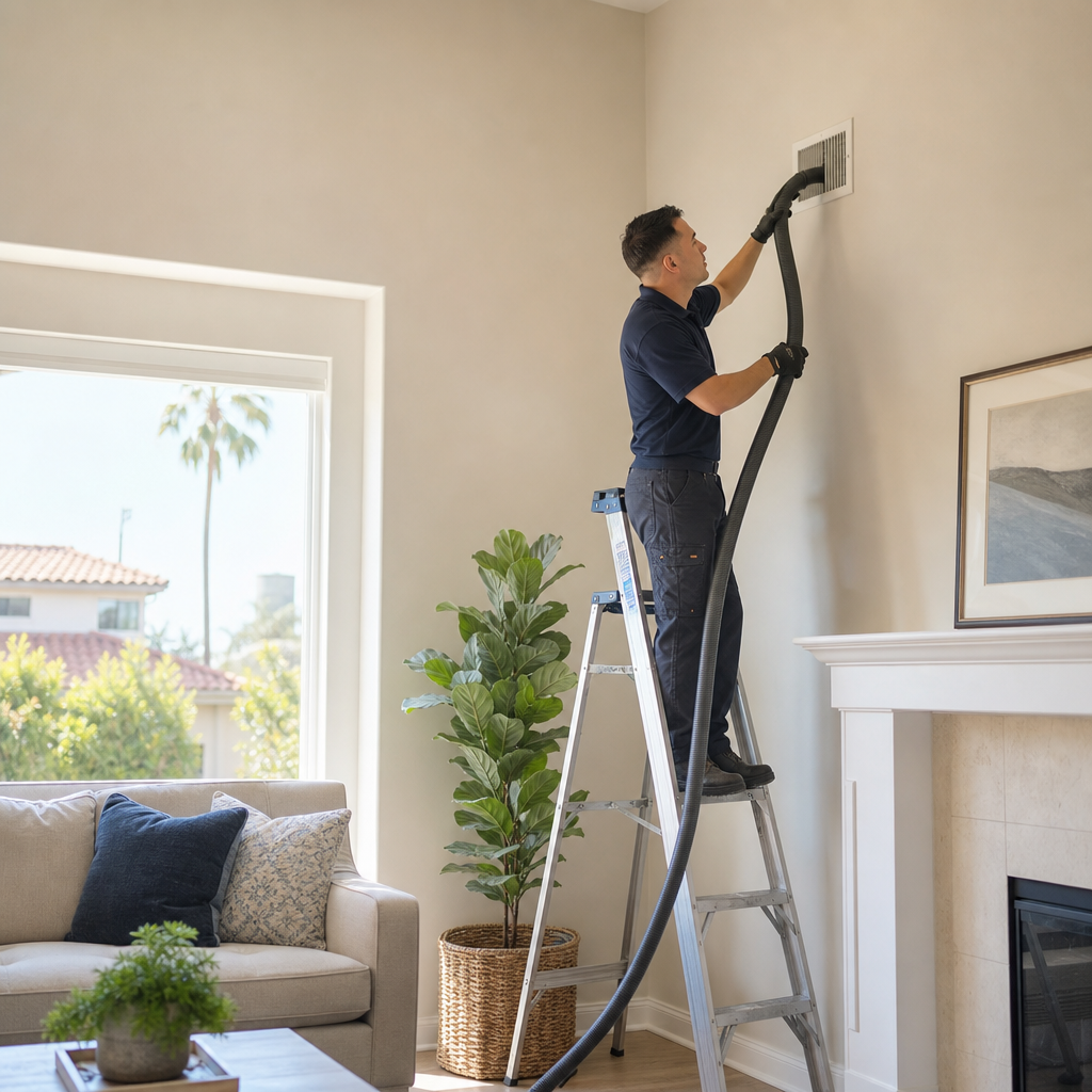 Illustration for air duct cleaning in Florence-Graham