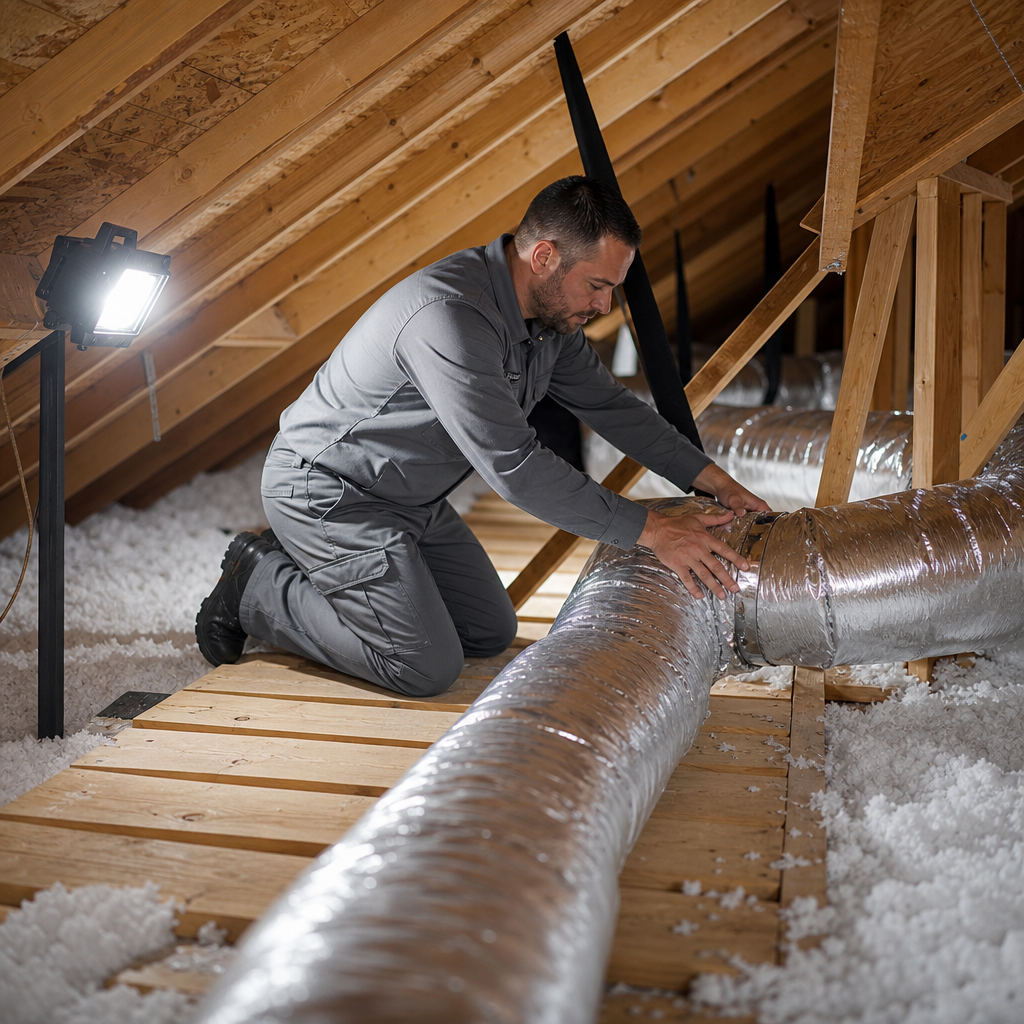 Illustration for duct cleaning and repair near me