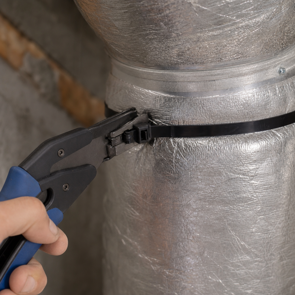 Illustration for duct repair