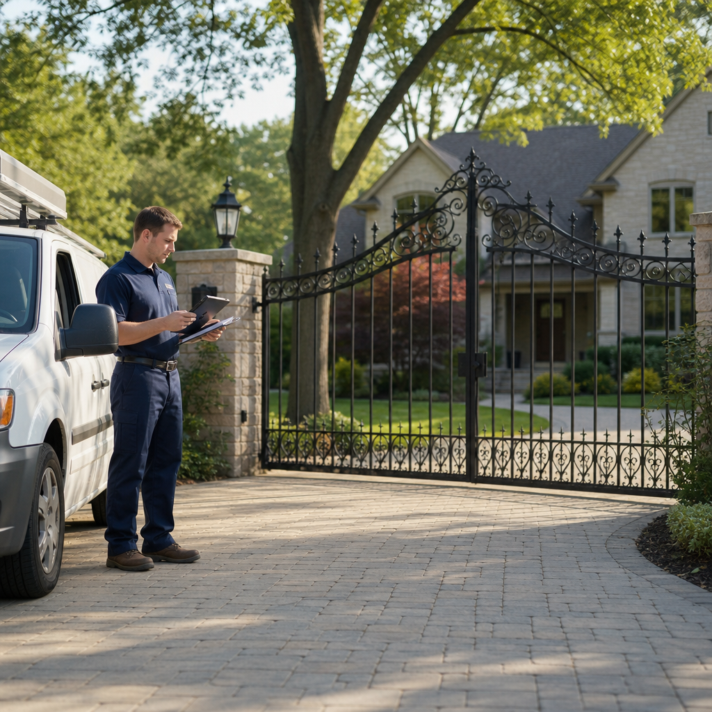 Illustration for gate repair in Brookfield