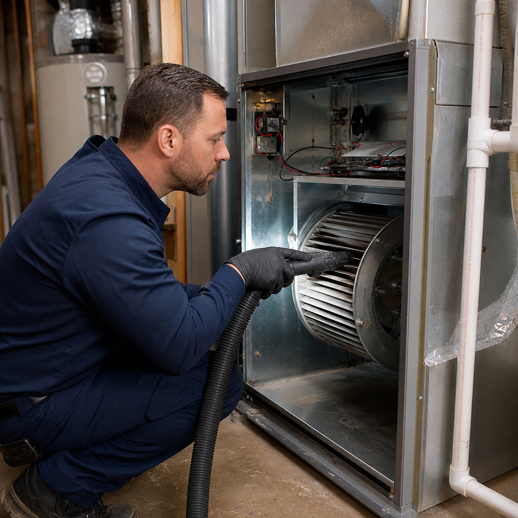 Illustration for air duct cleaning in Baltimore Highlands