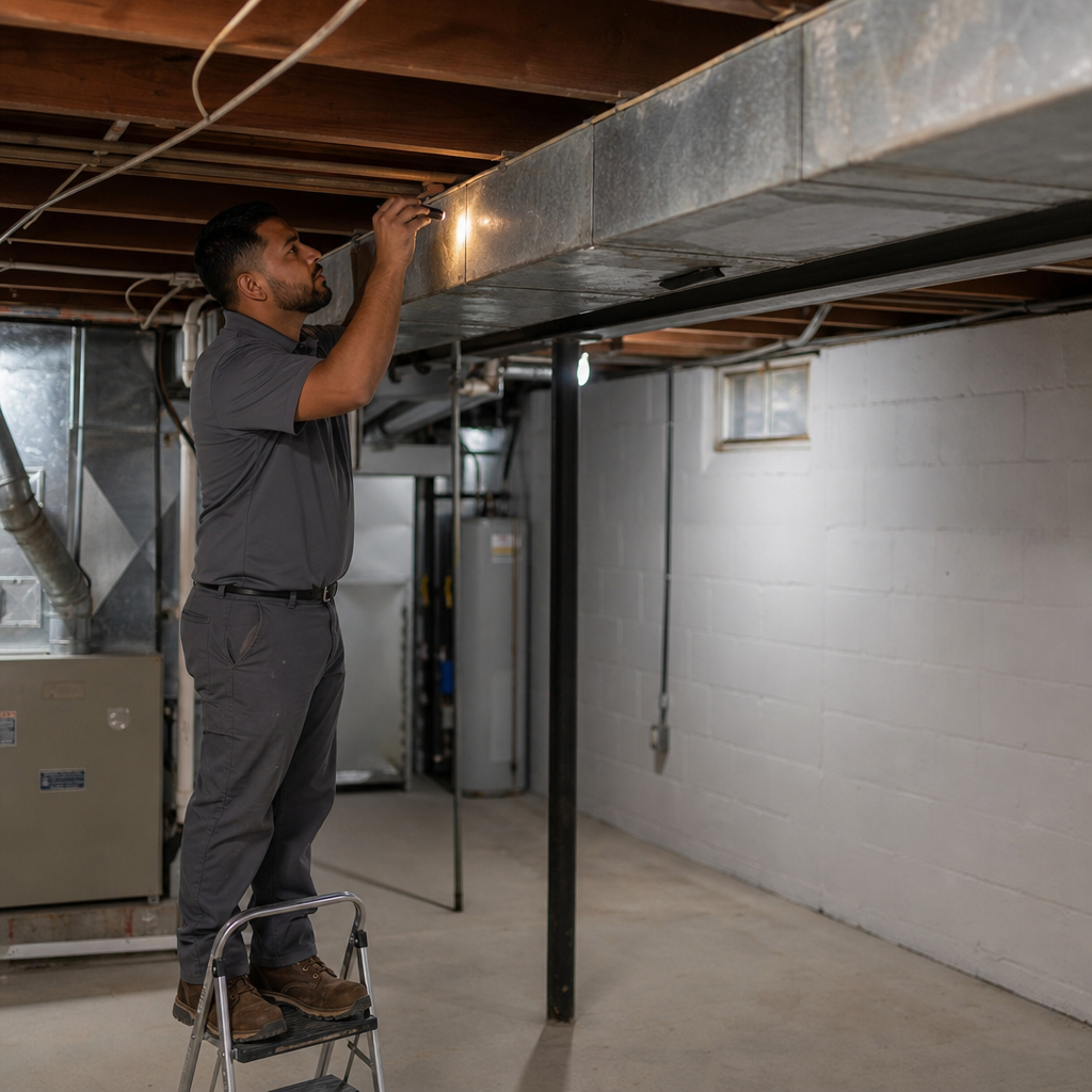 Illustration for air duct cleaning in Lochearn