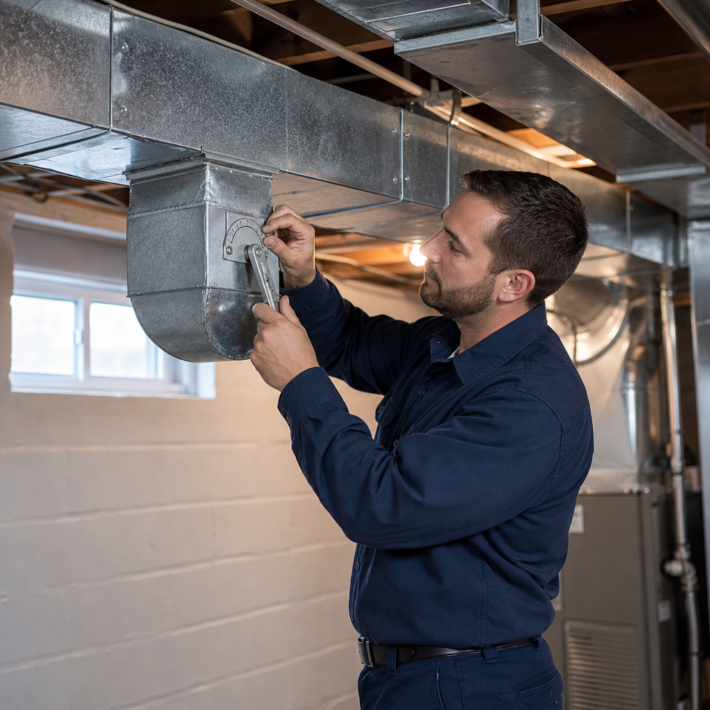 Illustration for air duct cleaning in Arbutus